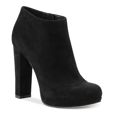 michael kors boots heel|michael kors black suede booties.